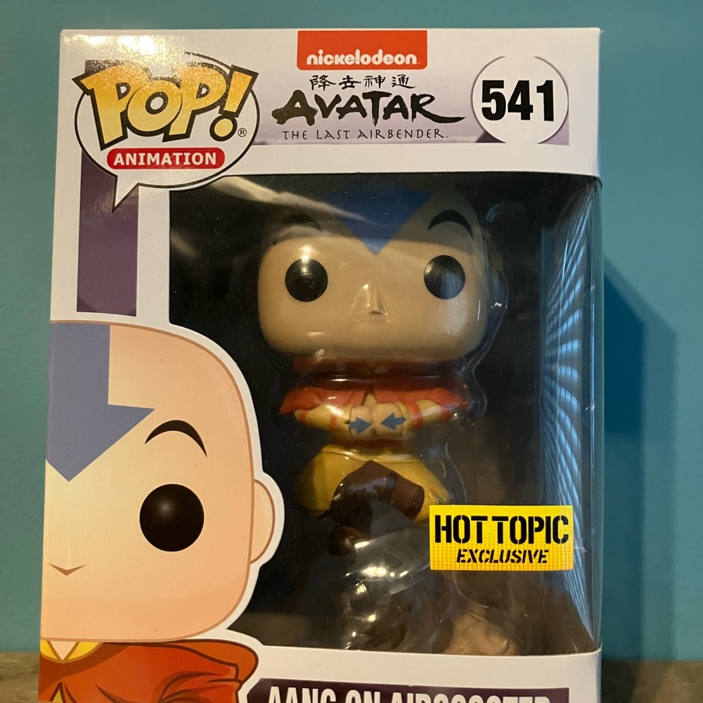 Funko Pop Avatar Aang with Yellow and Red Outfit